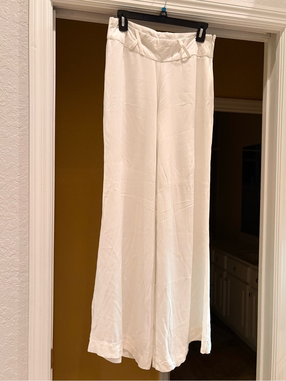 Classic White Wide-Leg Palazzo Pants for Tall Girl/Women